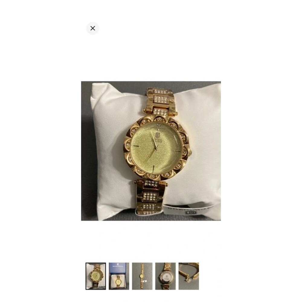 Montres Prestige X Invicta Gold toned with jeweled accents